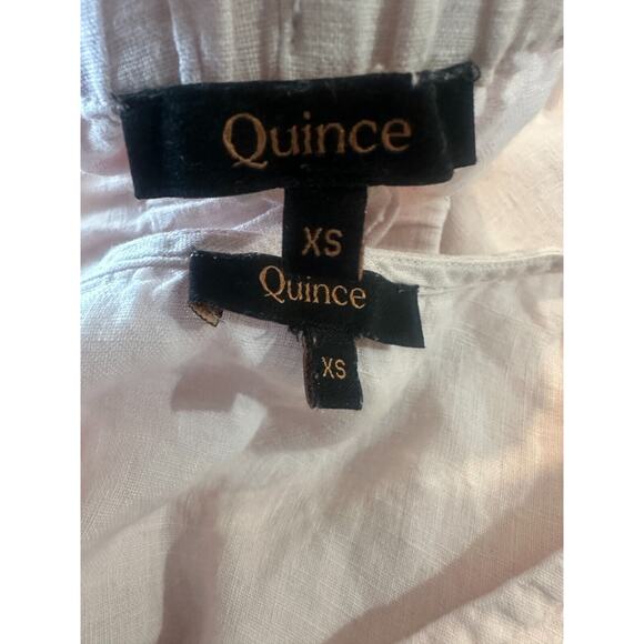 Quince 100% European Linen Pajama Set Pale Pink 2-Piece PJ Lot Women's Size XS - Picture 5 of 16